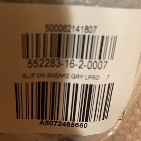 Old Navy GreyLeopard Canvas Slip-On Sneakers For Women size 7. NWT - Picture 6 of 9